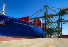 COSCO triển khai tàu megamax đầu tiên chạy chuyên tuyến xuyên Thái Bình Dương