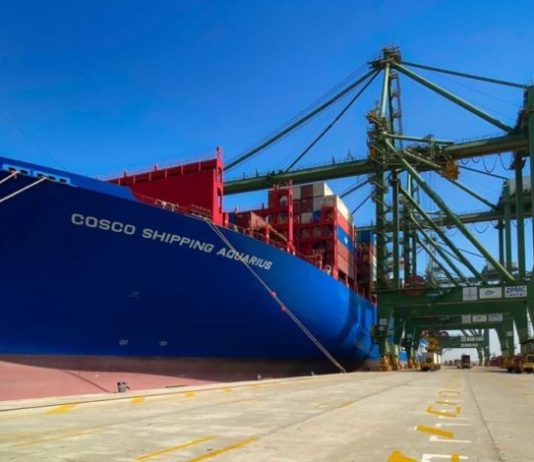 COSCO triển khai tàu megamax đầu tiên chạy chuyên tuyến xuyên Thái Bình Dương