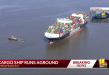 Tàu container của Evergreen lại … mắc cạn