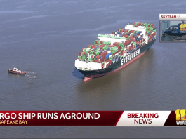 Tàu container của Evergreen lại … mắc cạn